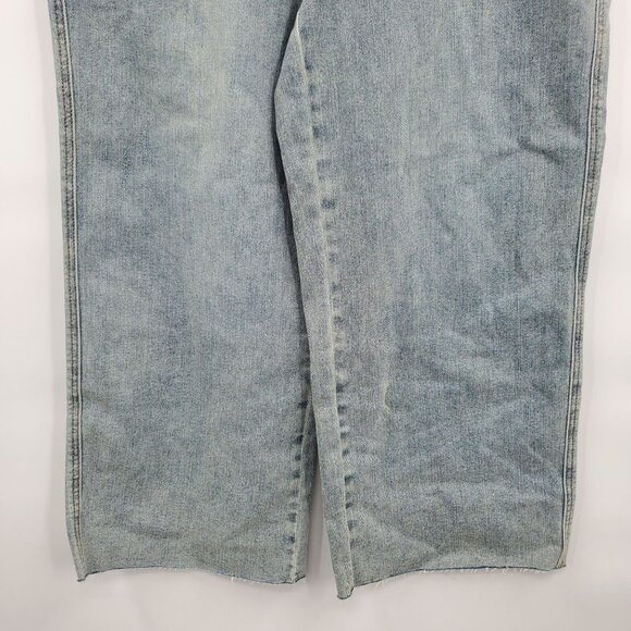 Judy Blue Mid Rise Tummy Control Raw Hem Cropped Wide Leg Jens Women Size 13 NWT - Picture 3 of 16